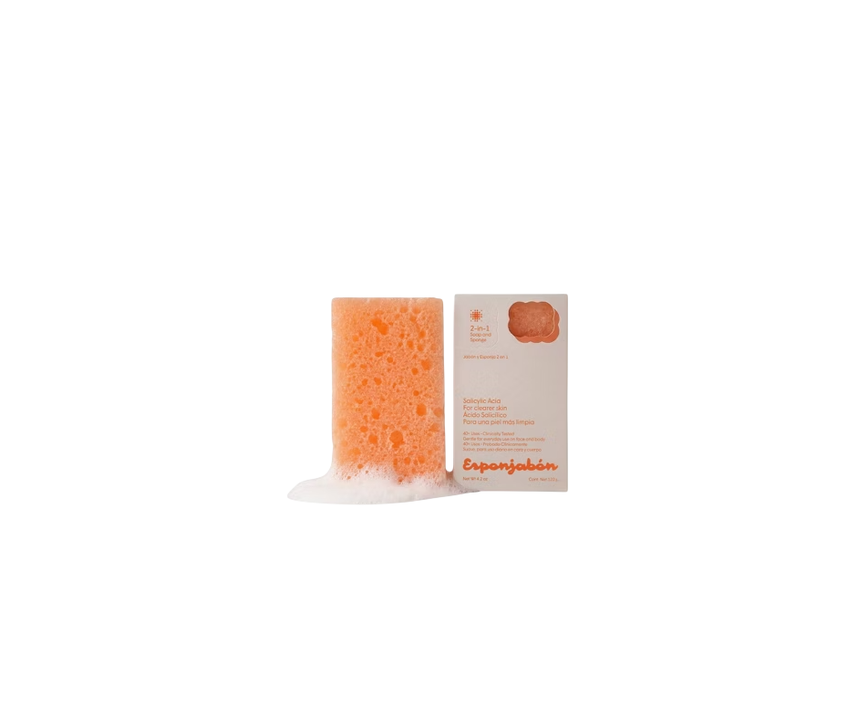 esponjabon-salicylic-acid-cleansing-hydrating-soap-sponge-2-in-1-for-face-body-120-g-1785844294 Esponjabon, Salicylic Acid, Reiniging en hydratatie, Zeep en spons 2-in-1, Voor gezicht & lichaam, 120 g - Afbeelding 1