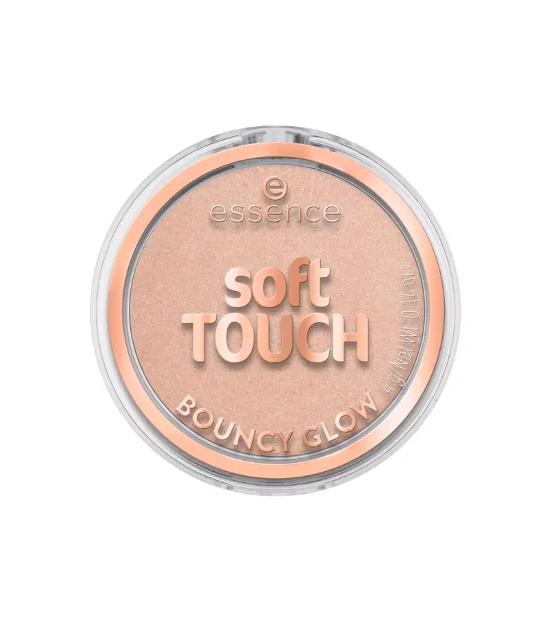 essence-soft-touch-bouncy-glow-illuminating-blush-highlighter-compact-20-glazed-dew-4-g-1772015466 Essence, Soft Touch Bouncy Glow, Verlichtend, Blush highlighter compact, 20, Glazed Dew, 4 g - Afbeelding 1