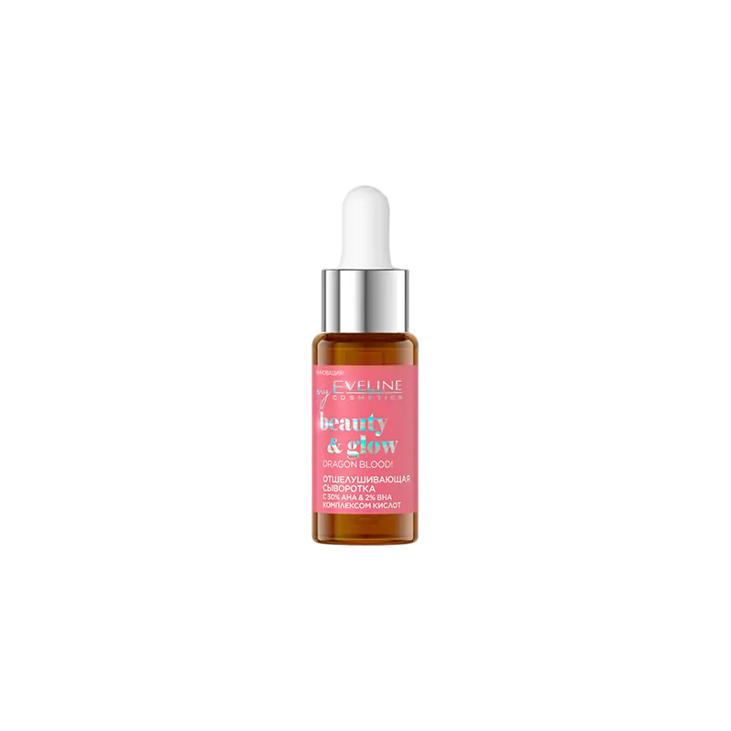 eveline-cosmetics-beauty-glow-dragon-blood-exfoliating-serum-18-ml-tester-1763637852 Eveline Cosmetics, Beauty & Glow, Exfoliërend serum, 18 ml *Tester - Afbeelding 1