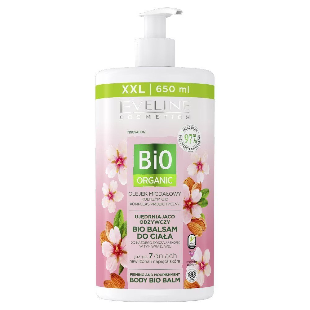 eveline-cosmetics-bio-organic-firm-moisturizer-body-balm-650-ml-1764939485 Eveline Cosmetics, Bio Organic, Firma & vochtinbrengende crème, Lichaamsbalsem, 650 ml *Tester - Afbeelding 1