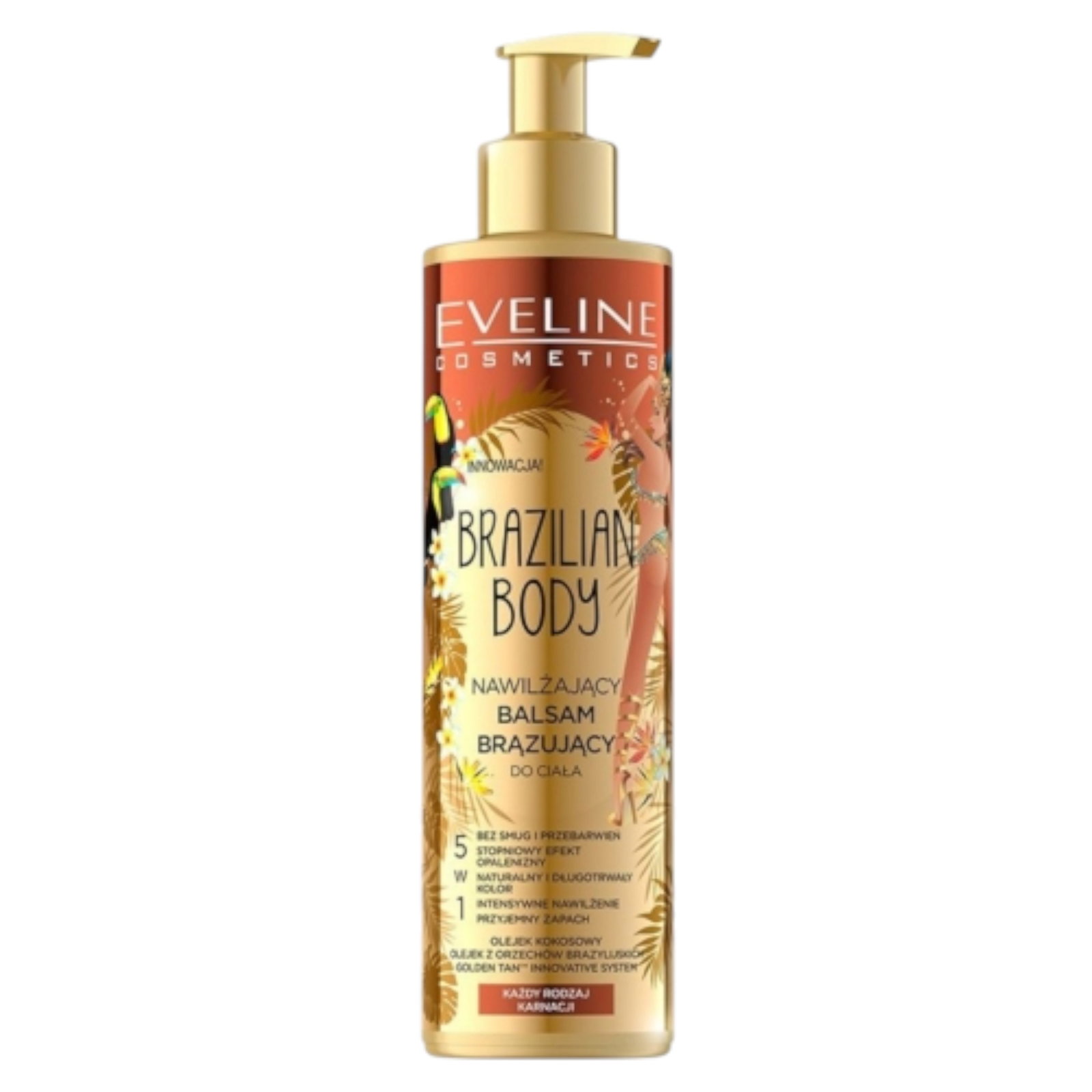 eveline-cosmetics-brazilian-body-hydration-body-balm-200-ml-1763550291-1 Eveline Cosmetics, Brazilian Body, Hydratatie, Lichaamsbalsem, 200 ml *Tester - Afbeelding 1