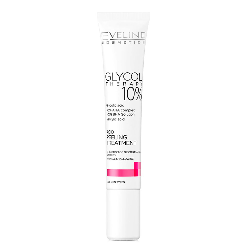 eveline-cosmetics-glycol-theraphy-glycolic-acid-cleansing-exfoliation-peeling-gel-20-ml-1764938591 Eveline Cosmetics, Glycol Theraphy, Glycolzuur, Reiniging en exfoliatie, Peeling Gel, 20 ml *Tester - Afbeelding 1
