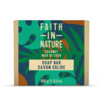 Faith In Nature, Coconut, Cleansing & Moisturising, Zeepstaaf, 100 g