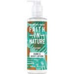 Faith In Nature, Coconut, Hydraterend & Verzachtend, Dagelijks, Bodylotion, Voor handen & lichaam, 400 ml