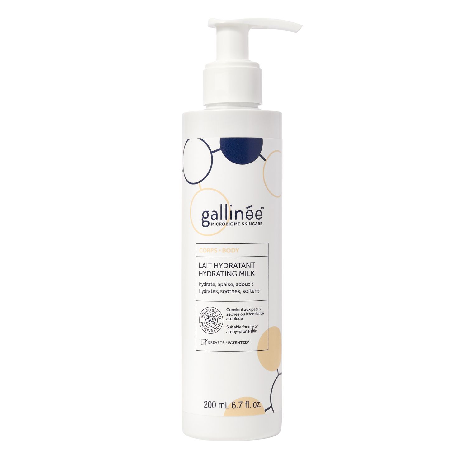 gallinee-body-care-prebiotics-probiotics-postbiotics-hydrating-body-milk-daily-200-ml-tester-1738578514-1 Gallinee, Body Care, Prebiotica & Probiotica & Postbiotica, Hydraterend, Lichaamsmelk, Dagelijks, 200 ml *Tester - Afbeelding 1
