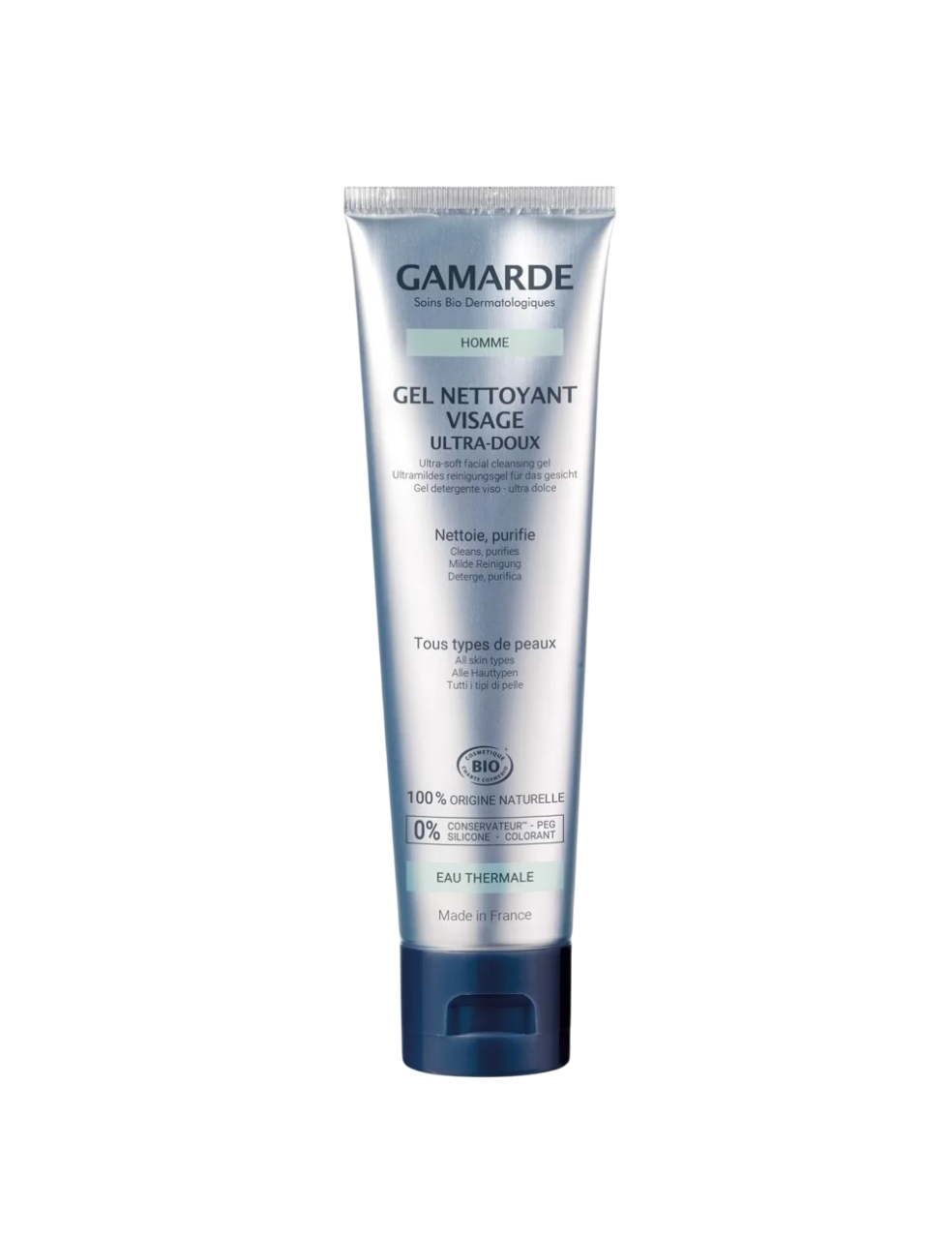 gamarde-men-eliminates-impurities-cleansing-gel-face-100-ml-1761566579 Gamarde, Men, Verwijdert onzuiverheden, Reinigingsgel, Gezicht, 100 ml - Afbeelding 1