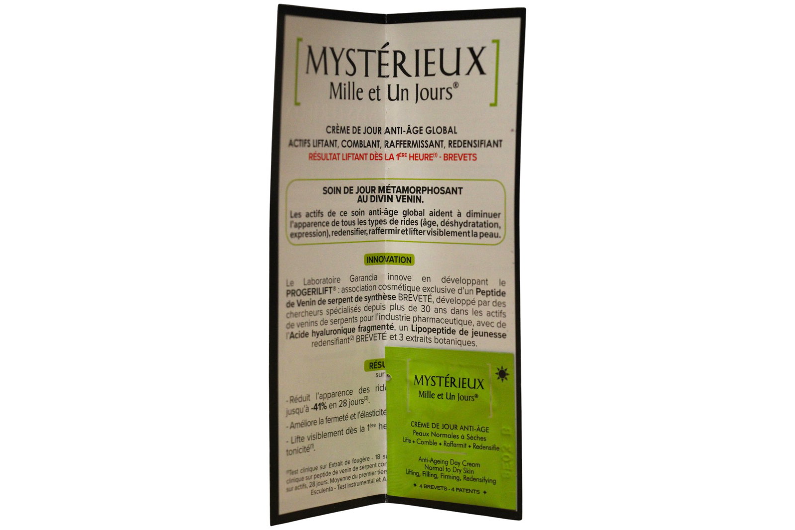 garancia-mysterieux-mille-et-un-jours-anti-ageing-day-cream-for-face-1-ml-sample-1781598973 Garancia, Mysterieux Mille et Un Jours, Anti-veroudering, Dag, Room, Voor gezicht, 1 ml *Voorbeeld - Afbeelding 1