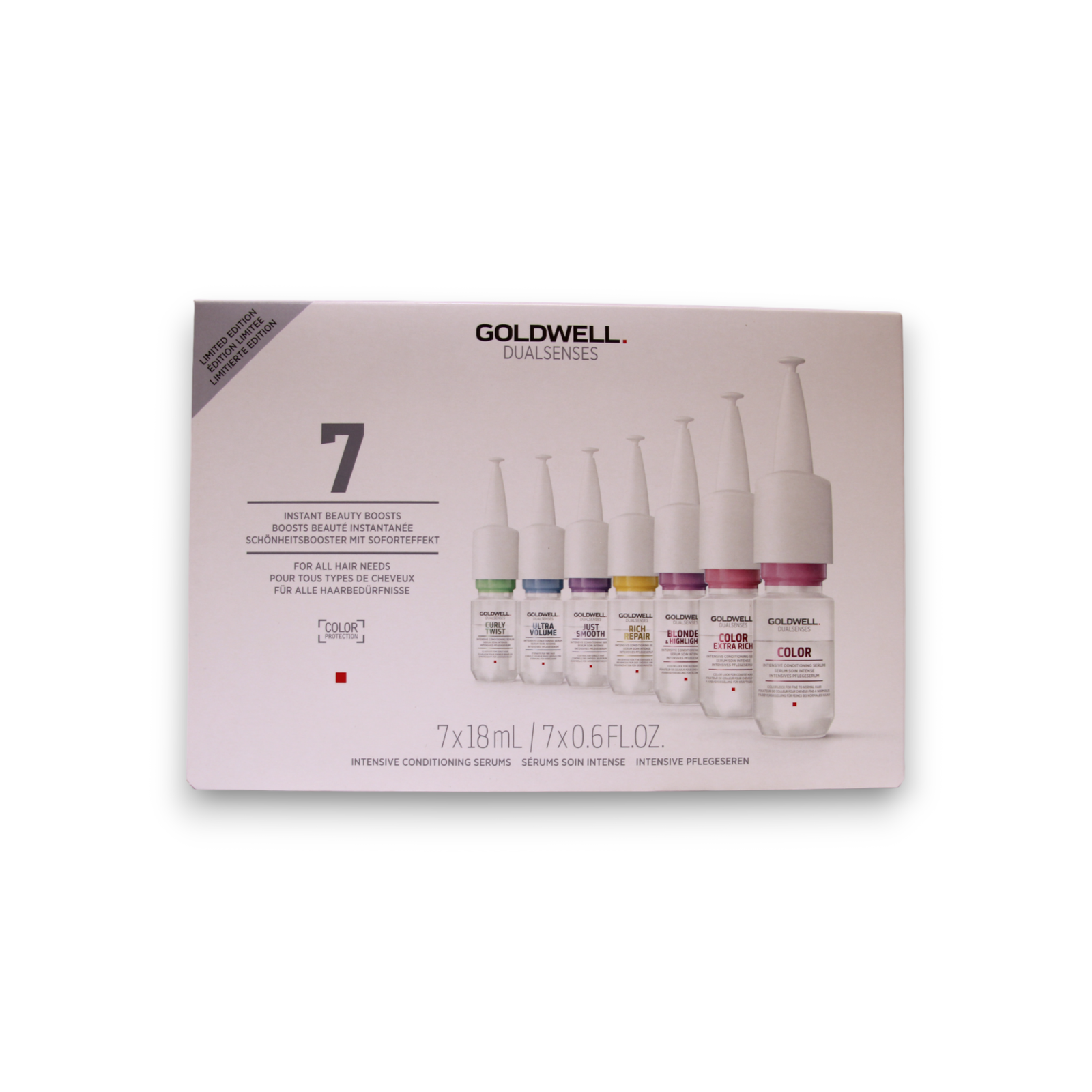 goldwell-dualsenses-instant-beauty-boosts-hair-serum-for-hydration-7-pcs-18-ml-1689830139 Set, Goldwell, Dualsenses Instant Beauty Boosts, Haarserum, Voor hydratatie, 7 st, 18 ml - Afbeelding 1