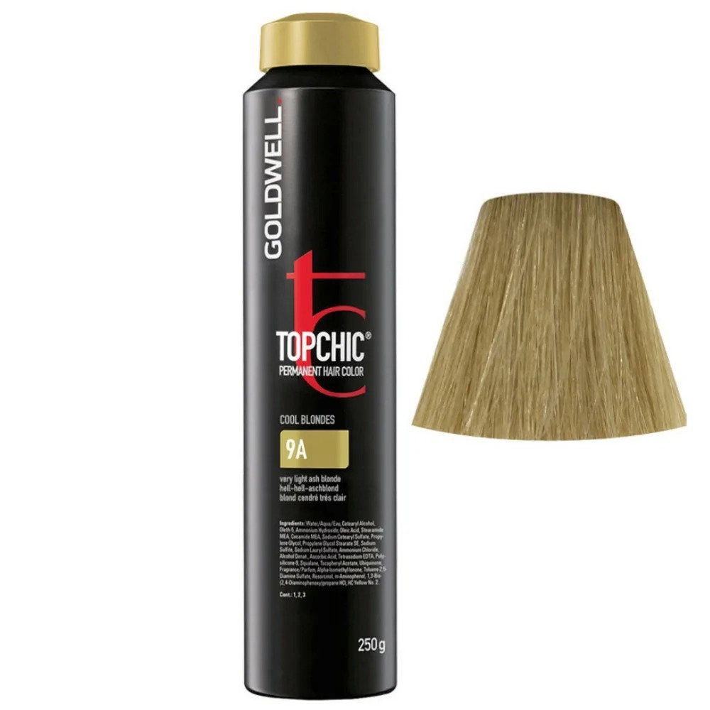 goldwell-topchic-permanent-hair-dye-9a-cool-blonde-250-ml-1705392822 Goldwell, TopChic, Permanente haarkleuring, 9A Cool Blonde, 250 ml - Afbeelding 1