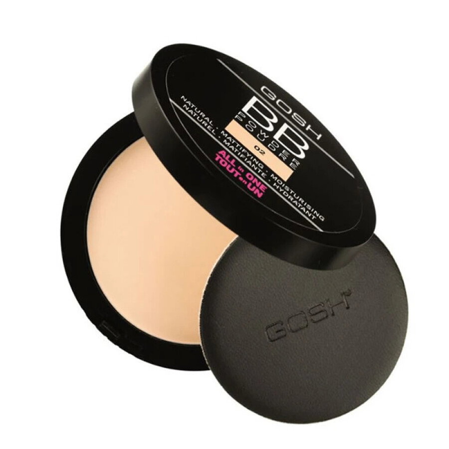 gosh-all-in-one-mattifying-bb-powder-02-sand-6-5-g-1679566588 Gosh, All in One, Mattifying, BB Powder, 02, Sand, 6.5 g - Afbeelding 1