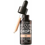 Gosh, Drops, Vloeibare foundation, 002, Ivoor, SPF 10, 30 ml