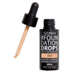 Gosh, Drops, Vloeibare foundation, 004, Natuurlijk, SPF 10, 30 ml