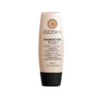 Gosh, Foundation Plus+, Cover & Conceal, Vloeibare foundation, 008, Gouden, 15 SPF, 30 ml