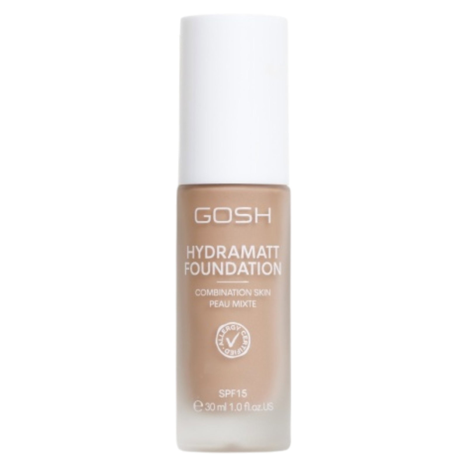 gosh-hydramatt-matte-liquid-foundation-012n-medium-dark-spf15-30-ml-1763455728 Gosh, Hydramatt, Mat, Vloeibare foundation, 012N, Middeldonker, SPF15, 30 ml - Afbeelding 1