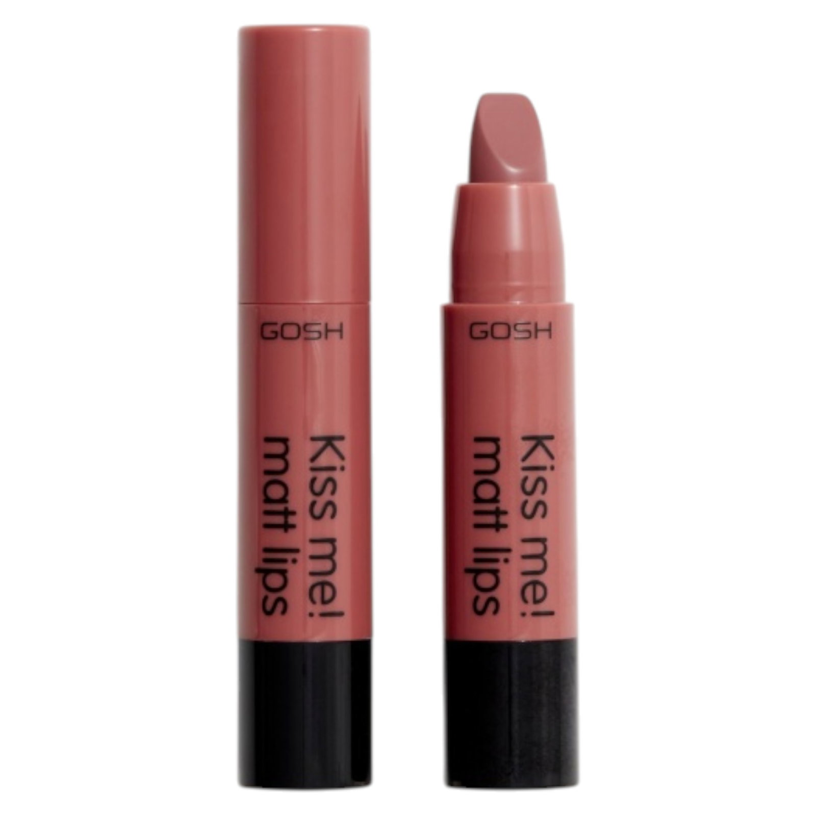 gosh-kiss-me-cream-lipstick-008-natural-kiss-2-g-1763462784 Gosh, Kiss Me!, Crèmelippenstift, 008, Natural Kiss, 2 g - Afbeelding 1