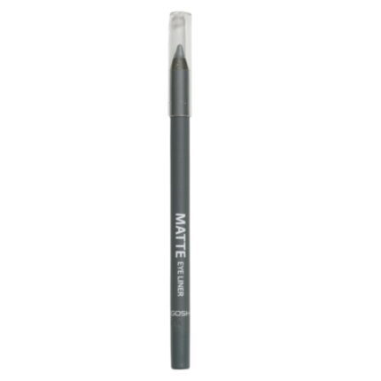Gosh, Matte Eye Liner, Crèmepotlood, Kohlpotlood, Klassiek grijs, 1.2 g