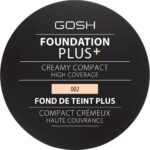 Gosh, Plus, Compacte foundation, 002, Ivoor, 9 g