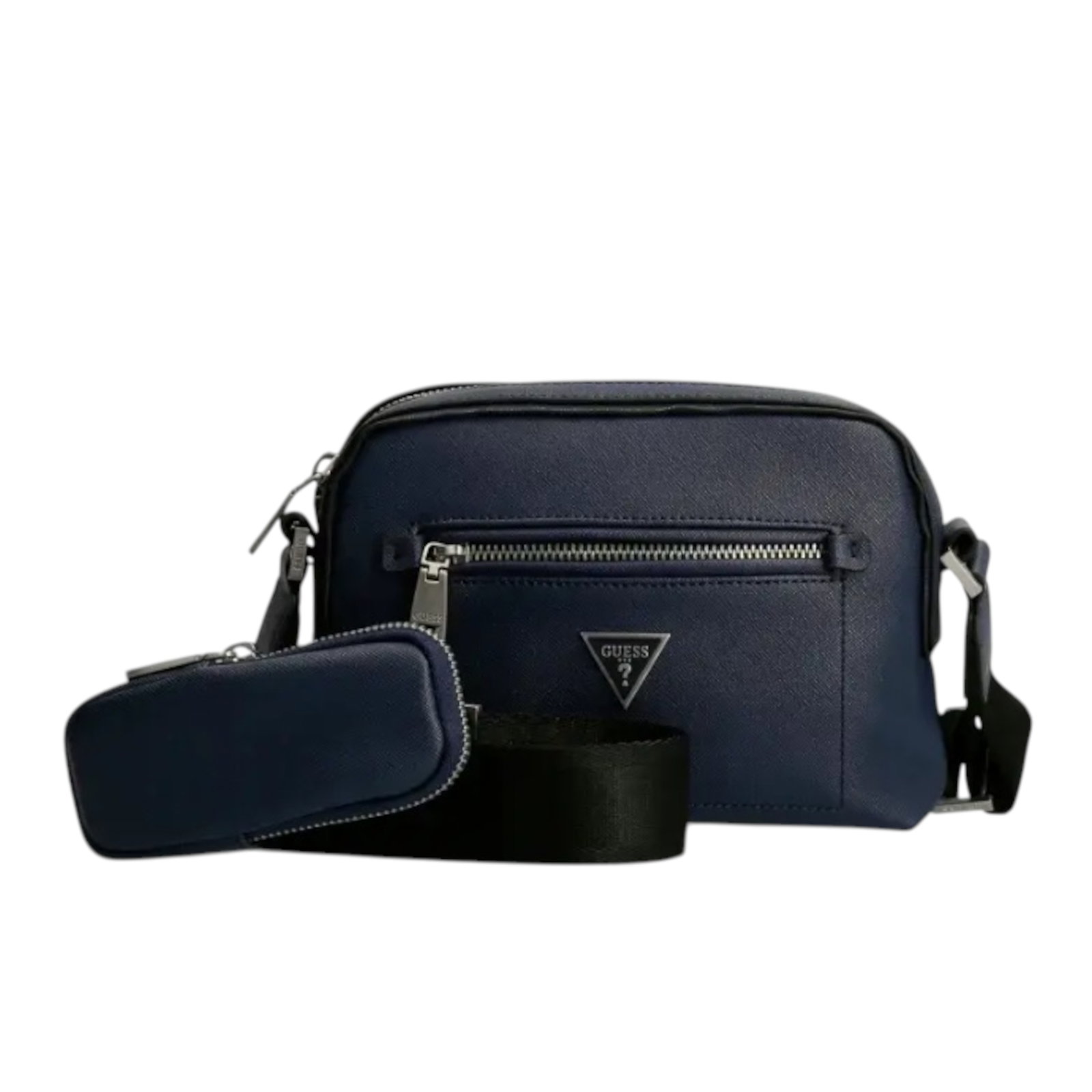 guess-certosa-synthetic-leather-textile-crossbody-bag-blue-hmcertp2228-19-5-x-22-5-x-132-cm-for-women-1734967189 Guess, Certosa Crossbody Bags - Afbeelding 1