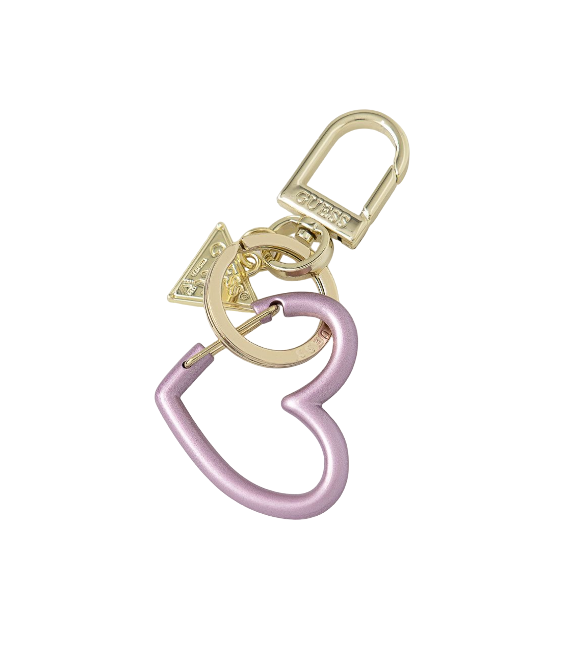 guess-guess-keyring-sky-1679485293 Guess, Guess, Hartvorm, Metalen sleutelhanger, RW7424, Paars - Afbeelding 1