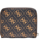 Guess, Kamryn, Textiel portemonnee, SLG Kleine rits, Bruin, Voor vrouwen