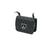 Guess, Coal, Textiel schoudertas, Zwart, 79780, 18,5 x 14,5 x 7 cm, Voor vrouwen