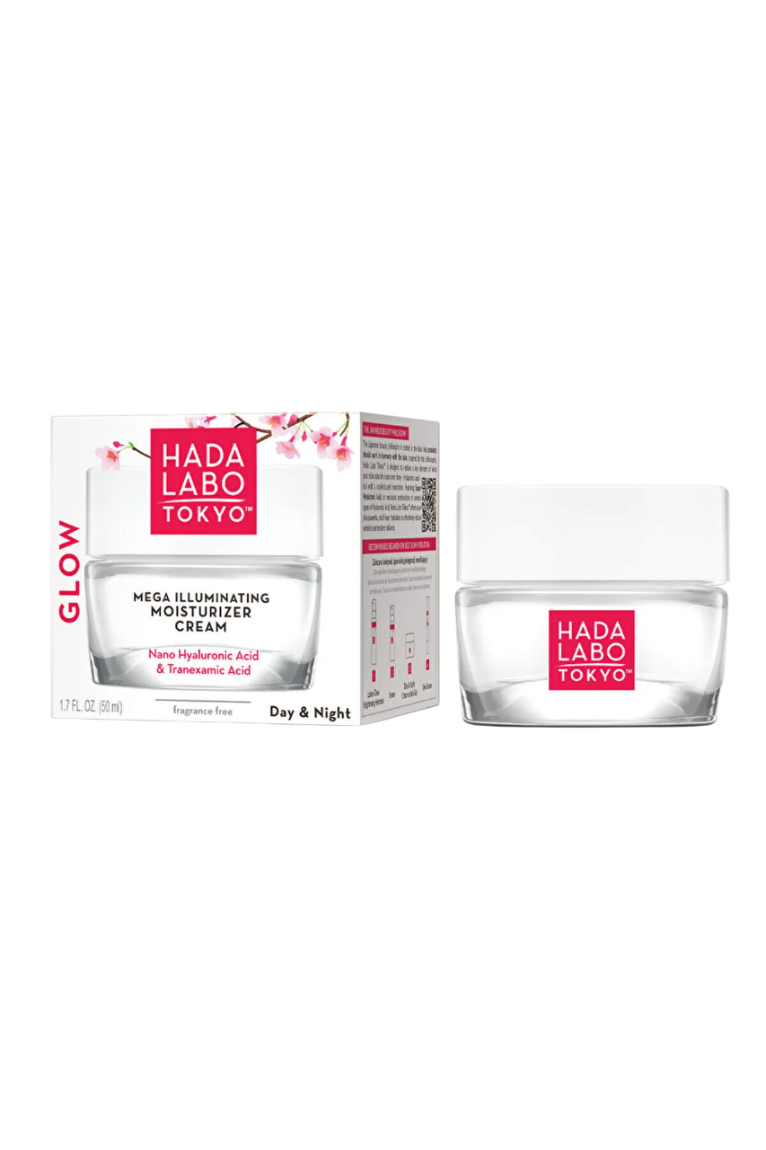 hada-labo-tokyo-glow-hyaluronic-acid-illuminating-moisturizer-day-night-gel-cream-face-50-ml-1773043518 Hada Labo Tokyo, Glow, Hyaluronzuur, Verlichtend & Hydraterend, Dag & Nacht, Gelcrème, Gezicht, 50 ml - Afbeelding 1