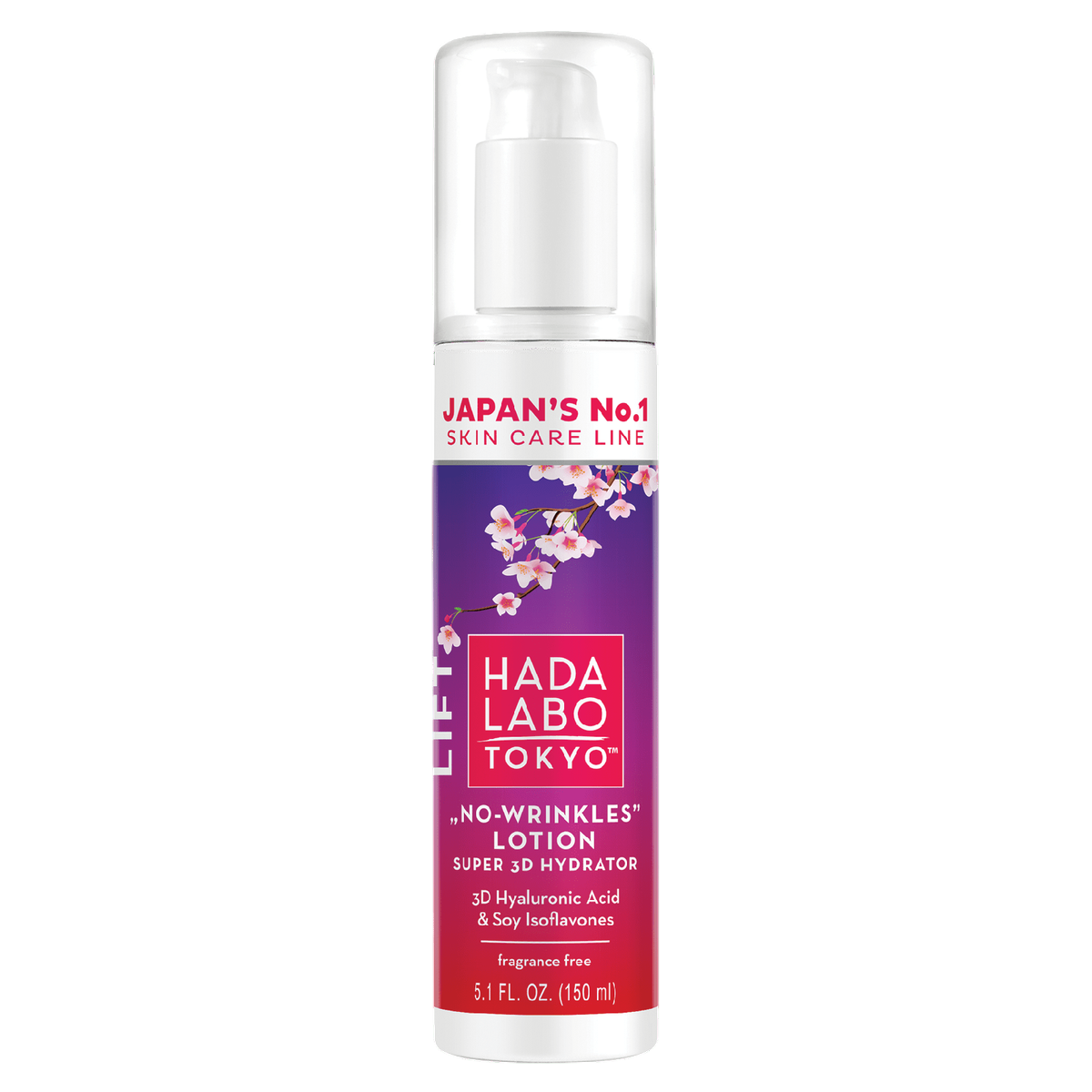 hada-labo-tokyo-no-wrinkles-hyaluronic-acid-anti-wrinkle-moisturizing-day-lotion-face-150-ml-1754377056 Hada Labo Tokyo, No-Wrinkles, Hyaluronzuur, Anti-rimpel & hydraterend, Dag, Lotion, Gezicht, 150 ml - Afbeelding 1
