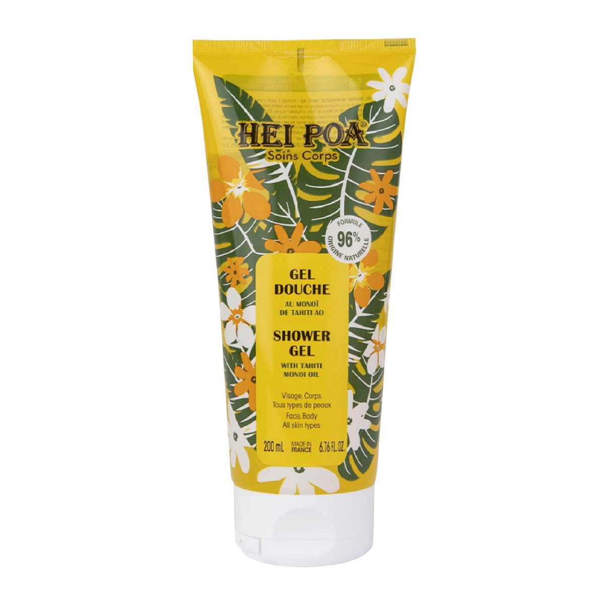 hei-poa-monoi-de-tahiti-hydrating-shower-gel-for-all-skin-types-200-ml-1783064274 Hei Poa, Monoi De Tahiti, Hydraterend, Douchegel, Voor alle huidtypes, 200 ml - Afbeelding 1