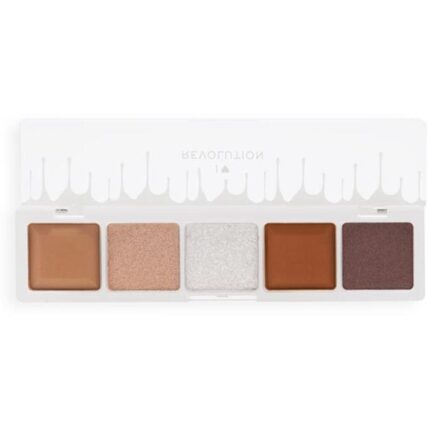 I Heart Revolution, Mini Chocolate, Oogschaduwpalet, Witte vanillecrème, 5 tinten, 5.5 g