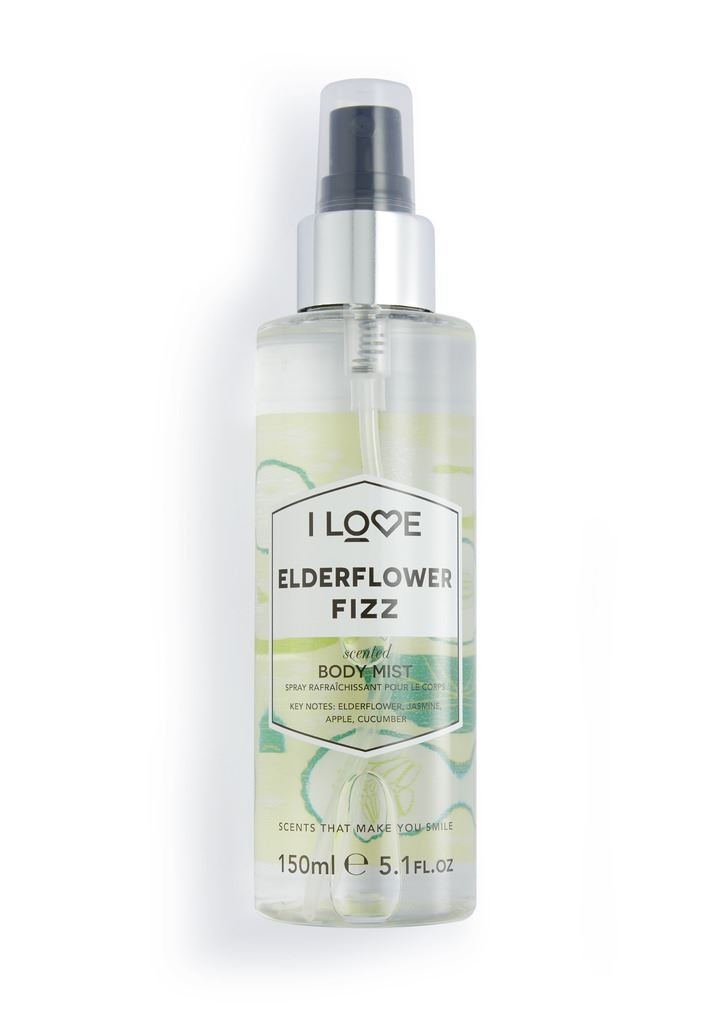 i-love-elderflower-fizz-mist-spray-165-ml-1671021343 I Love, Signature Collection, Mistspray, Vlierbloesem Fizz, 150 ml - Afbeelding 1