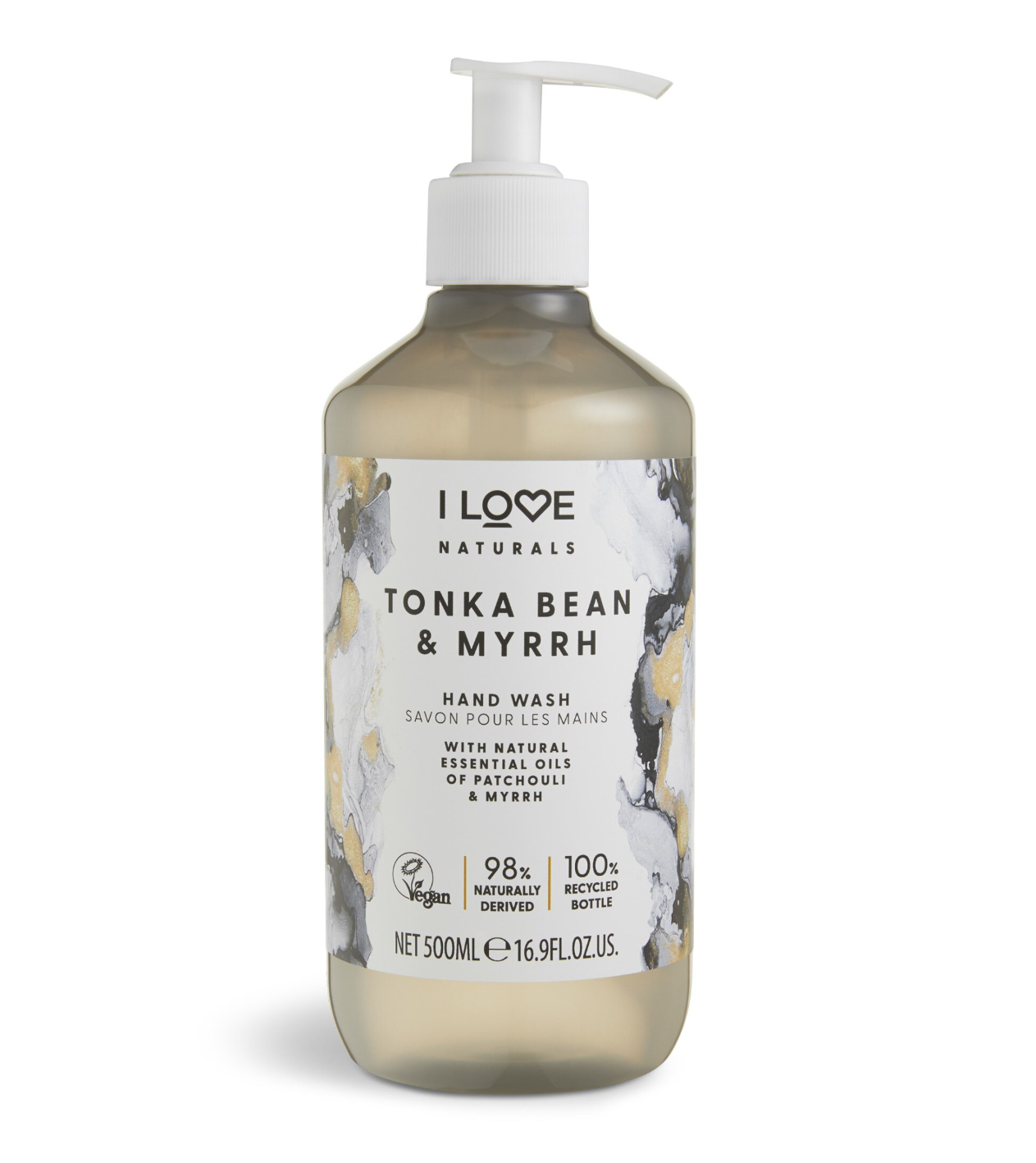 i-love-naturals-collection-tonka-bean-myrrh-liquid-soap-for-hands-500-ml-1678884767 I Love, Naturals Collection, Tonkaboon & Mirre, Vloeibare zeep, Voor handen, 500 ml - Afbeelding 1