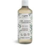I Love, Naturals Collection, Veganist, Voedzaam, Limoen, gember & kardemom, Douchegel, 500 ml