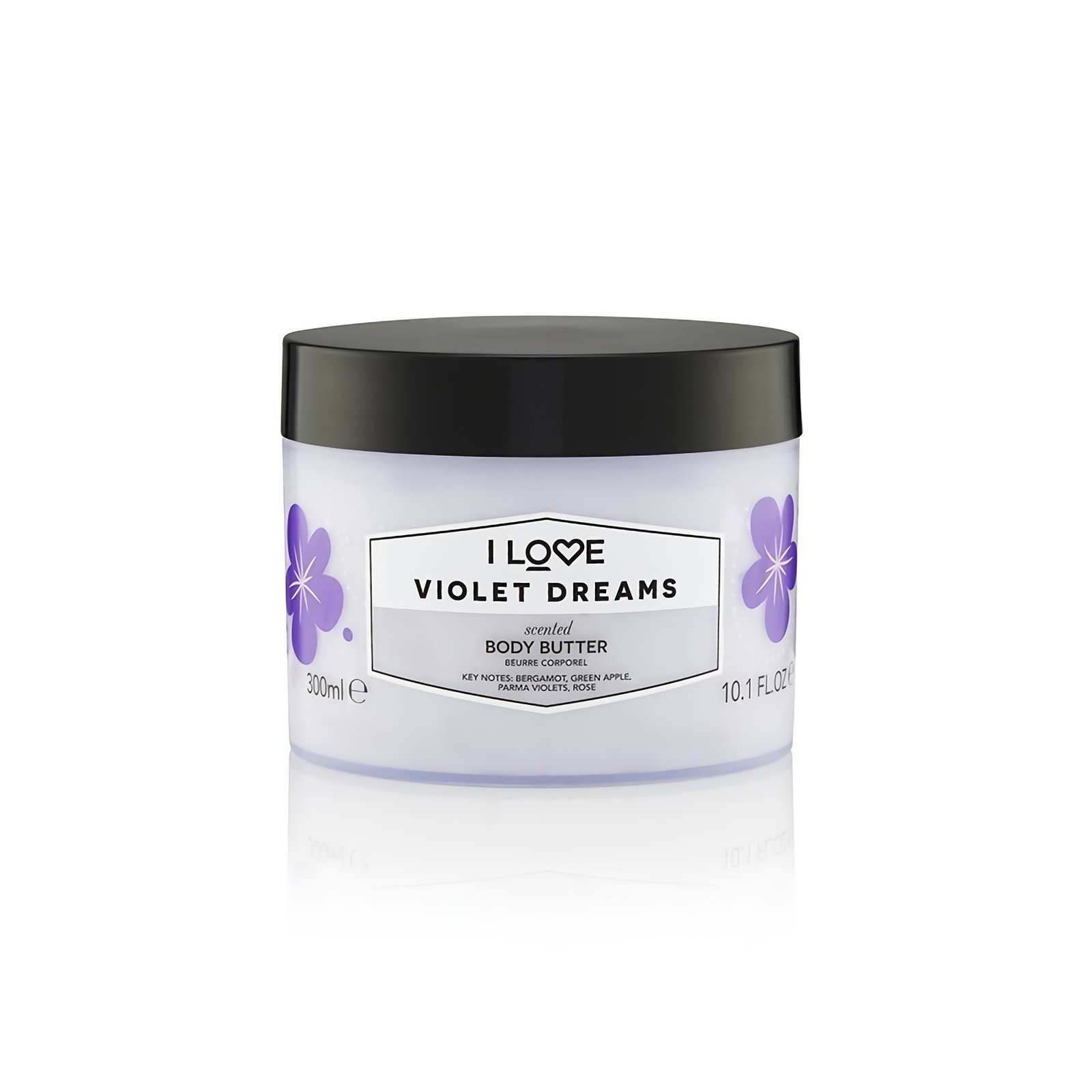 i-love-signature-violet-dreams-hydrating-body-butter-300-ml-1673540386 I Love, Signature Collection, Veganist, Hydraterend, Violette dromen, Body butter, 330 ml - Afbeelding 1