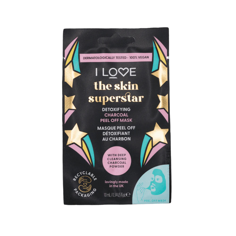 i-love-skin-superstar-detoxifying-sheet-mask-for-face-10-ml-1714126183 I Love, Skin Superstar, Ontgiftend, Gezichtsmasker, Voor gezicht, 10 ml - Afbeelding 1