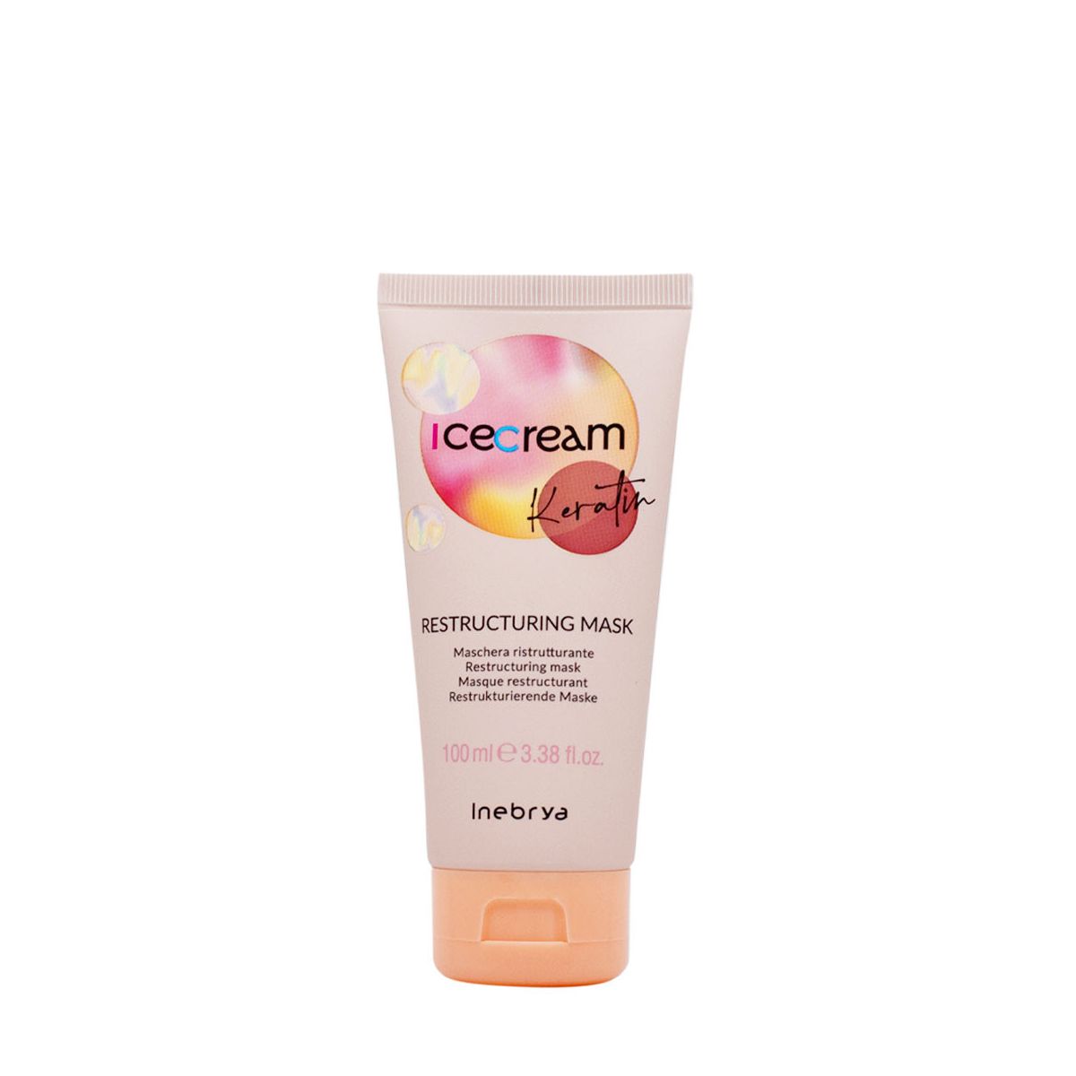 inebrya-ice-cream-keratin-hair-shampoo-restructuring-100-ml-1782291948 Inebrya, Ice Cream Keratin, Haarshampoo, Herstructurering, 100 ml - Afbeelding 1
