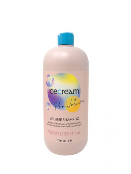 Inebrya, Ice Cream Pro-Volume, Haarshampoo, Volumiserend, 1000 ml