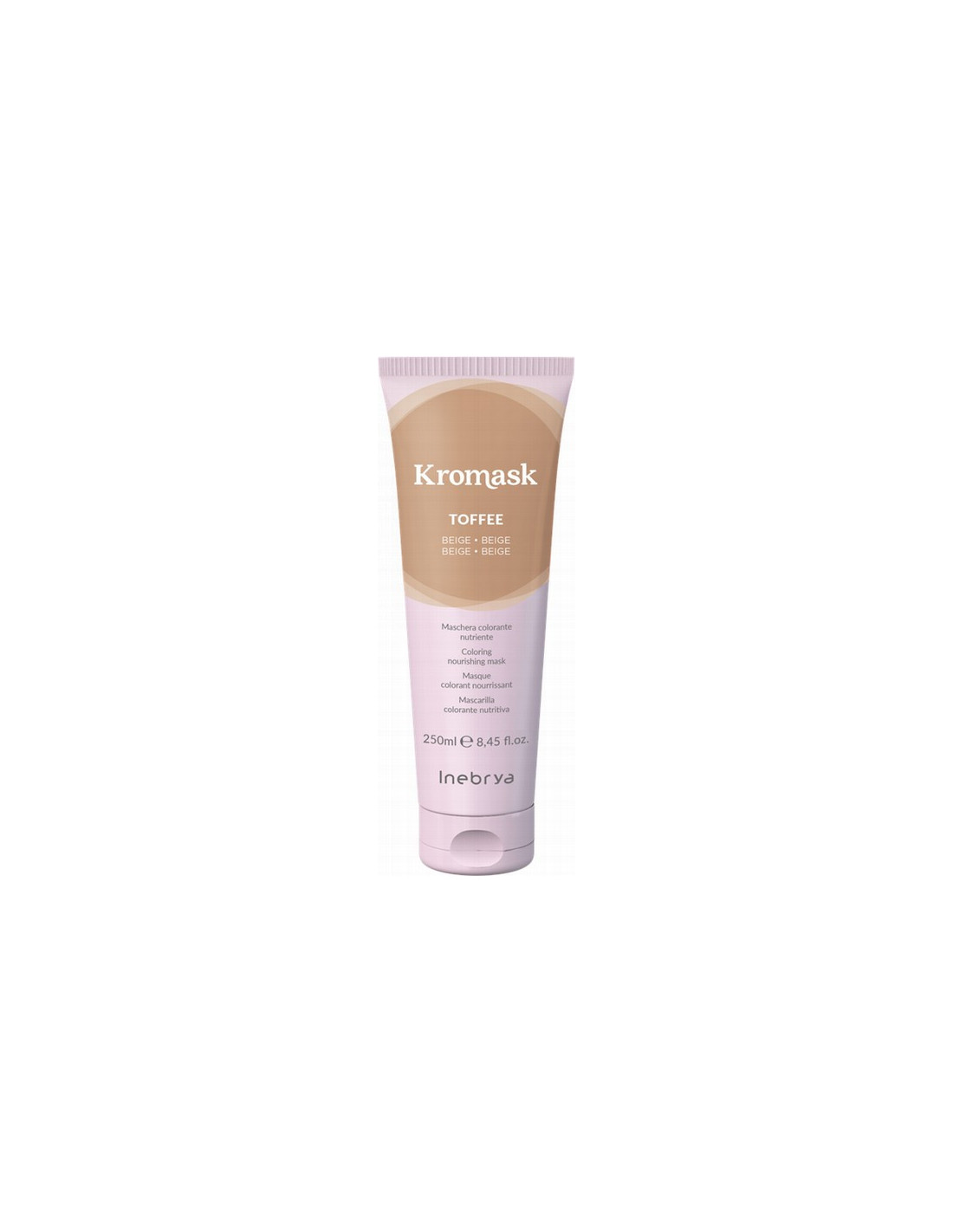 inebrya-kromask-hair-colouring-cream-mask-nourishing-toffee-250-ml-1782222407 Inebrya, Kromask, Haarkleurcrème masker, Voedzaam, Toffee, 250 ml - Afbeelding 1