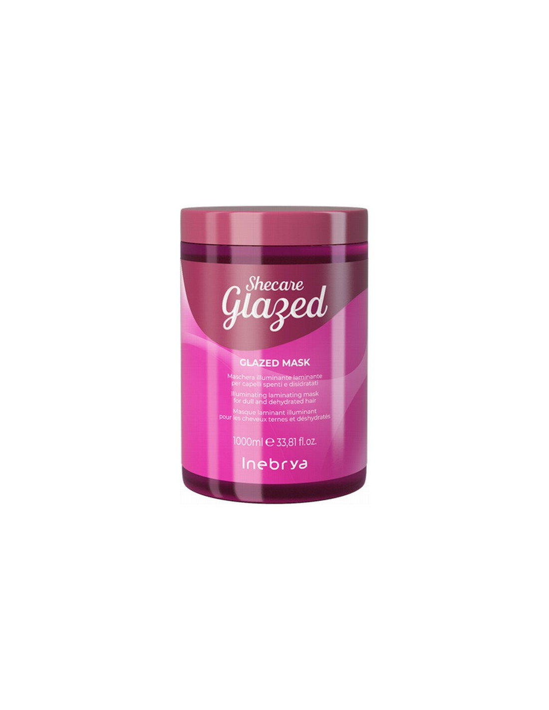 inebrya-shecare-glazed-hair-treatment-cream-mask-illuminating-1000-ml-1782302141 Inebrya, Shecare Glazed, Haarbehandelingscrèmemasker, Verlichtend, 1000 ml - Afbeelding 1