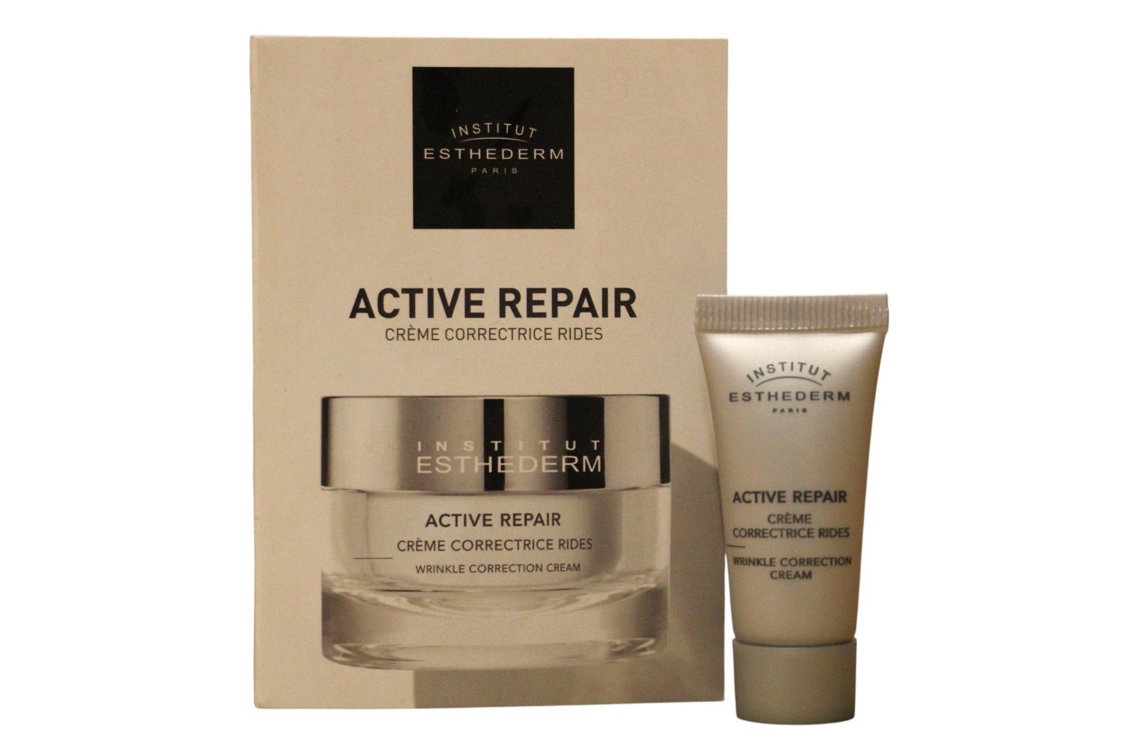 institut-esthederm-active-repair-brightening-day-night-cream-for-face-neck-5-ml-sample-1781515101 Institut Esthederm, Active Repair, Verheldering, Dag & Nacht, Room, Voor gezicht & hals, 5 ml *Voorbeeld - Afbeelding 1