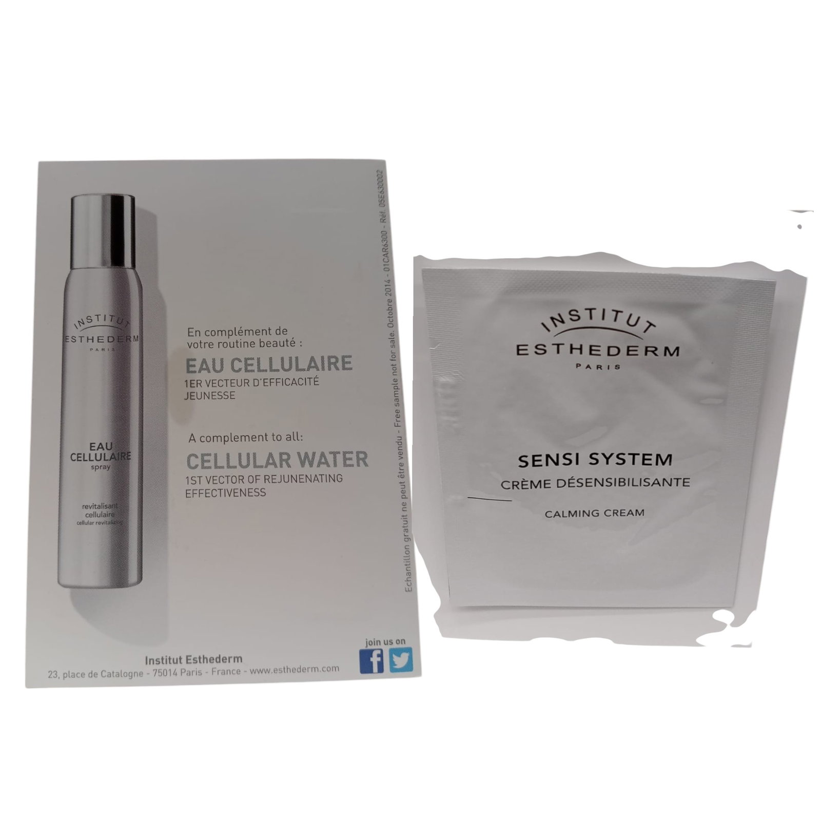 institut-esthederm-sensi-system-calming-day-night-cream-for-face-2-ml-sample-1745416186 Institut Esthederm, Sensi System, Kalmerend, Dag & Nacht, Room, Voor gezicht, 2 ml *Voorbeeld - Afbeelding 1
