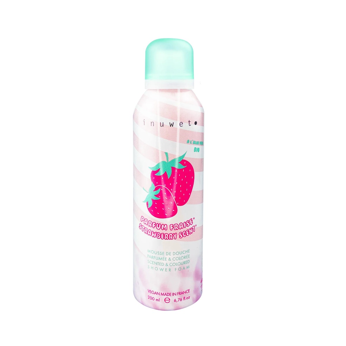 inuwet-strawberry-vegan-cruelty-free-natural-ingredients-cleansing-moisturising-shower-mousse-200-ml-1786972394 Inuwet, Strawberry, Vegan & Cruelty-Free & Natural Ingredients, Cleansing & Moisturising, Douchemousse, 200 ml - Afbeelding 1