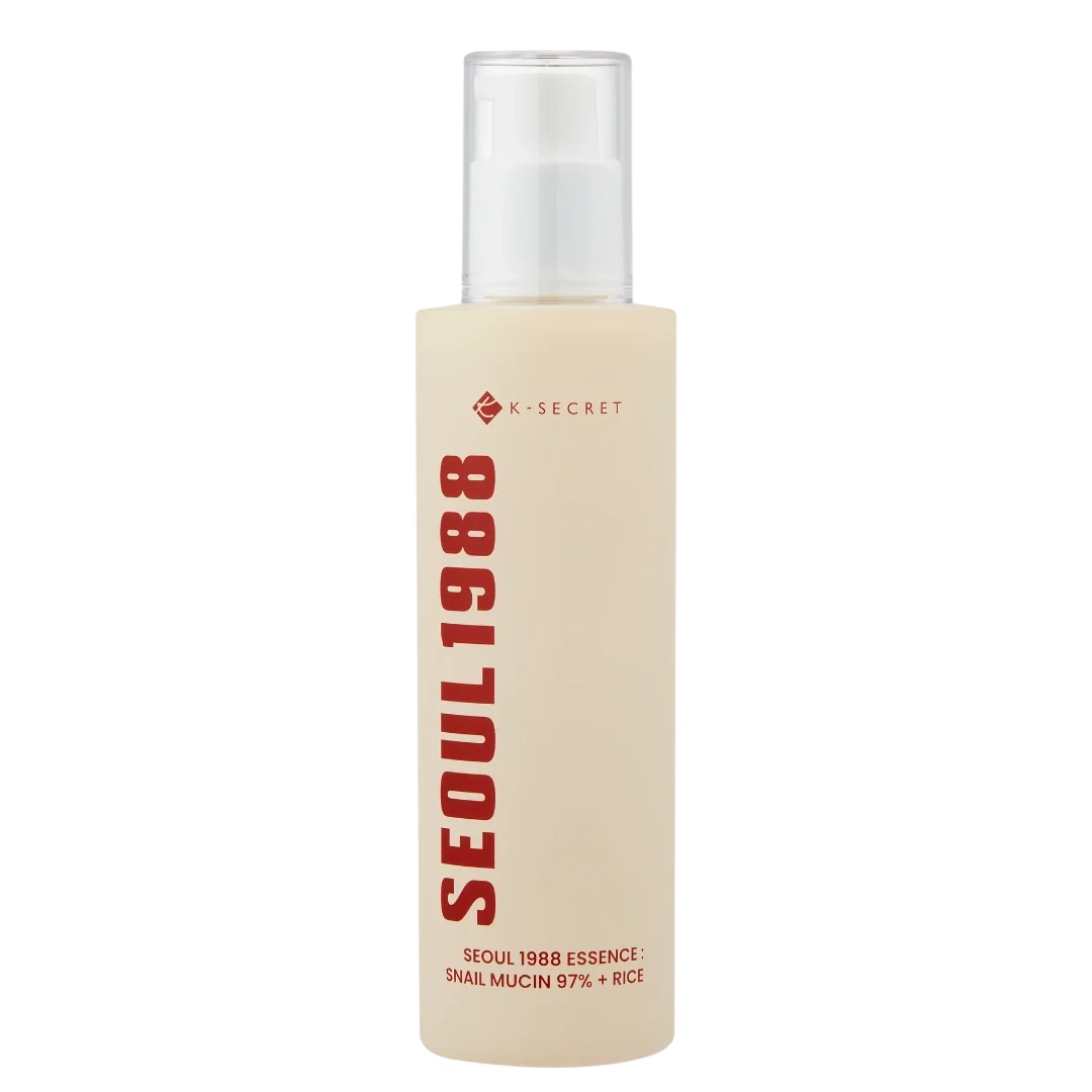 k-secret-seoul-1988-snail-mucin-97-rice-hydrating-essence-water-100-ml-1778574234 K-Secret, Seoul 1988, Snail Mucin 97% + Rice, Hydraterend, Essentie Water, 100 ml - Afbeelding 1