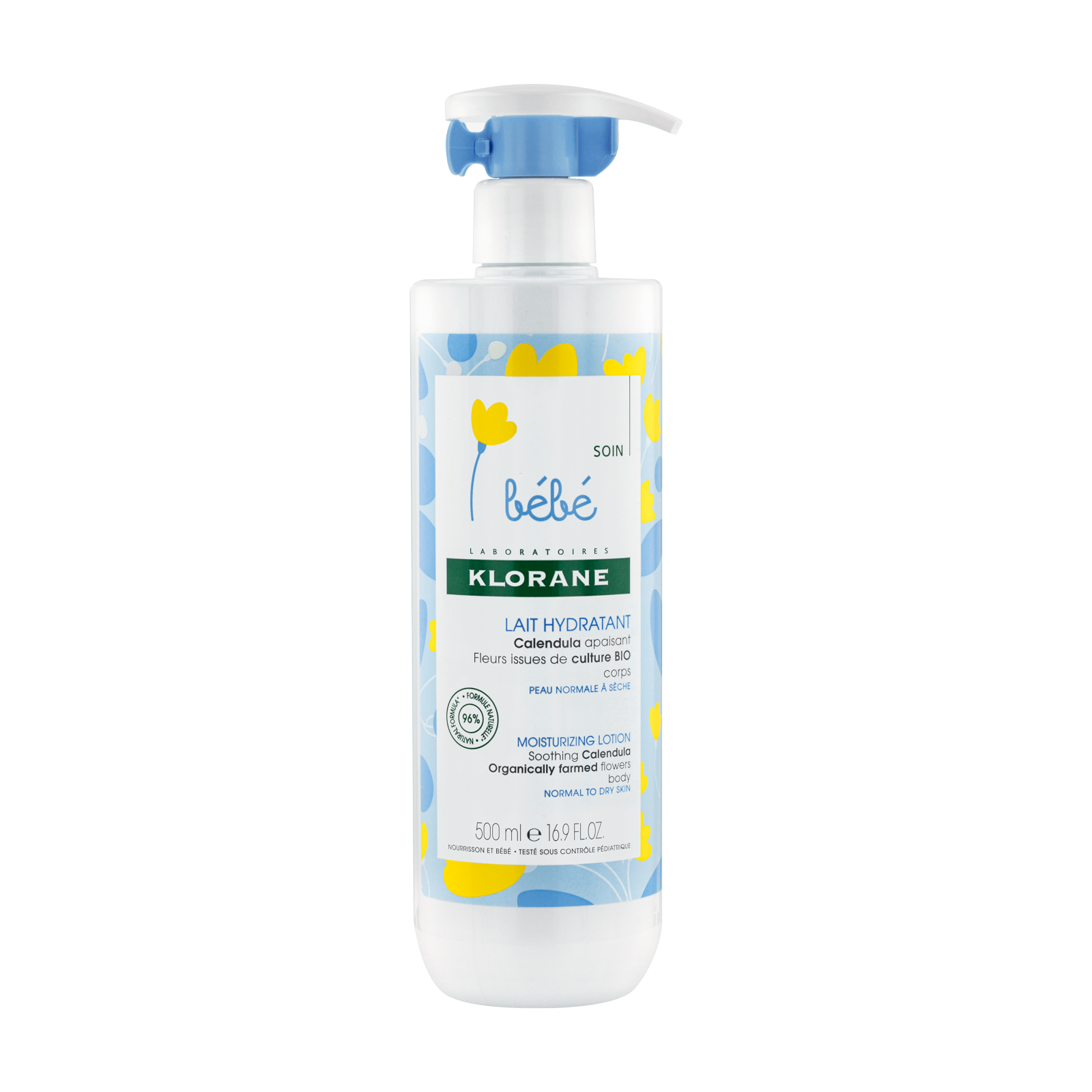 klorane-calendula-calendula-flower-deep-moisturizing-after-cleansing-body-lotion-500-ml-1769679004 Klorane, Baby, Goudsbloem, Hydraterend, Lichaamsmelk, 500 ml - Afbeelding 1
