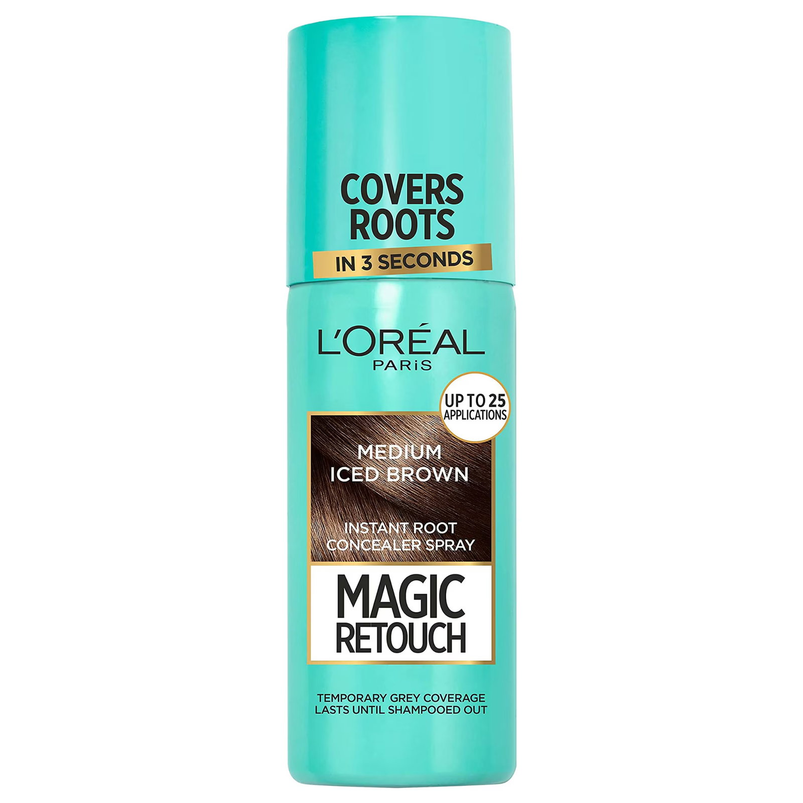 l-oreal-paris-magic-retouch-root-touch-up-spray-medium-iced-brown-75-ml-1756195566 L'Oreal Paris, Magic Retouch, Uitgroei bijwerkspray, Medium Iced Brown, 75 ml - Afbeelding 1