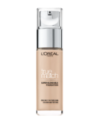 L'Oreal Paris, True Match, Natuurlijke afwerking, Vloeibare foundation, 1R1C, Roze Ivoor, SPF 17, 30 ml