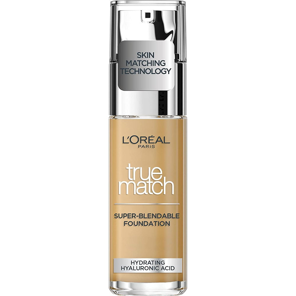 l-oreal-paris-true-match-super-blendable-liquid-foundation-7r-7c-ambre-rose-spf-17-30-ml-tester-1675003776 L'Oreal Paris, True Match, Vloeibare foundation, 7R/7C, Ambre Rose, SPF 17, 30 ml *Tester - Afbeelding 1
