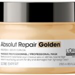 L'Oreal Professionnel, Serie Expert Absolut Repair Golden, Eiwit + Gouden quinoa, Haarbehandelingscrèmemasker, Directe resurfacing, 250 ml