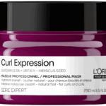 L'Oreal Professionnel, Serie Expert Curl Expression, Glycerine 2,5% + Ureum H + Hibiscuszaad, Haarbehandelingscrèmemasker, Intensieve hydratatie, 250 ml