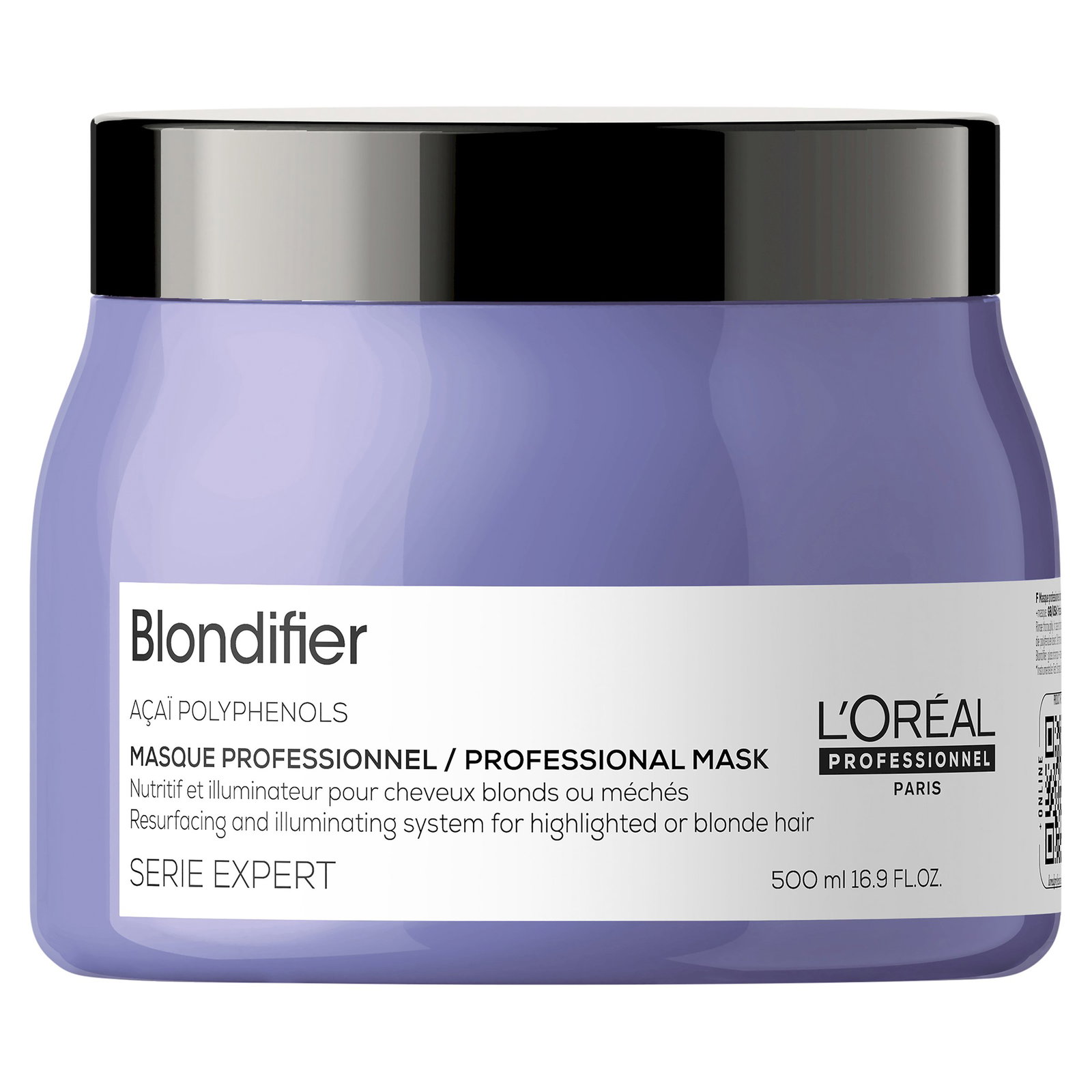 l-oreal-professionnel-serie-expert-blondifier-acai-polyphenols-hair-treatment-cream-mask-resurfacing-and-illuminating-500-ml-1752669206 L'Oreal Professionnel, Serie Expert Blondifier, Acai polyfenolen, Haarbehandelingscrèmemasker, Hersurfacing en verlichting, 500 ml - Afbeelding 1