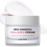 Lab 1899, Red Ginseng, Collageen, Verbetert de elasticiteit van de huid, Room, Voor gezicht, 50 ml